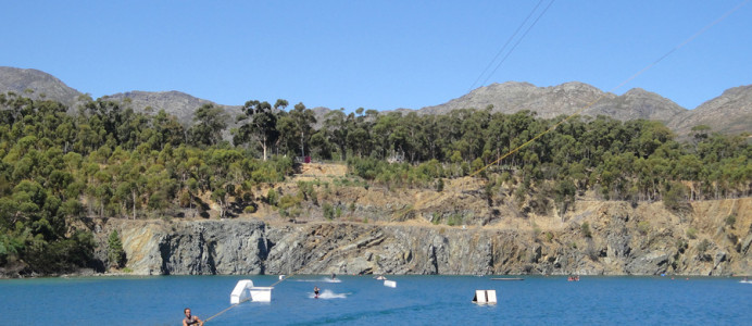Bluerock Wasserski und Wakeboard in Sommerset West, bei Kapstadt, Südafrika